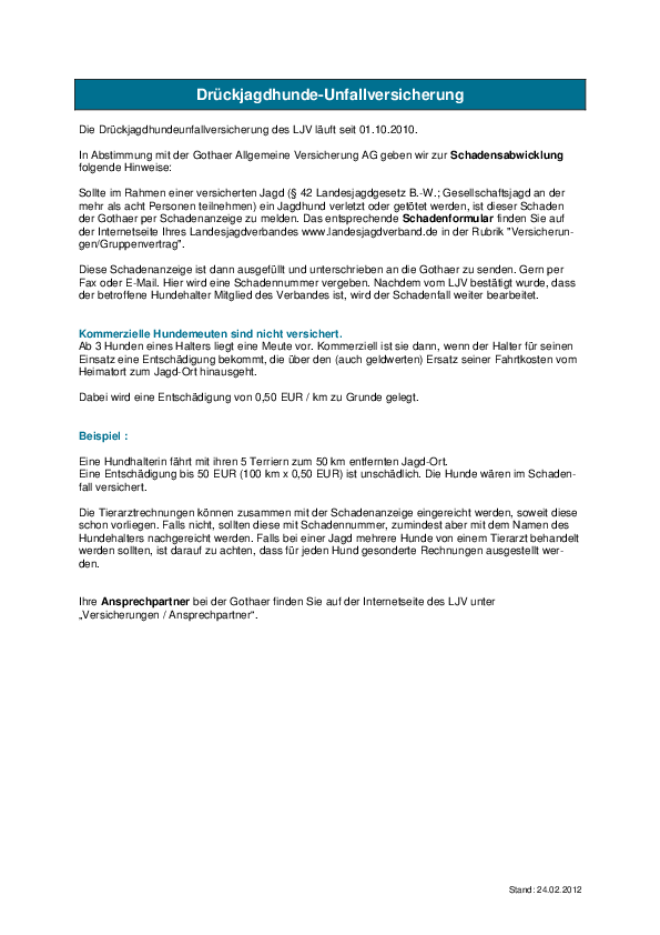 Hinweise Drückjagd Hundeunfall >> HIER KLICKEN ! pdf-preview