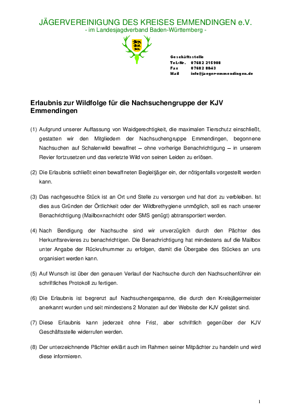 Wildfolge für die Nachsuchengruppe >> HIER KLICKEN! pdf-preview