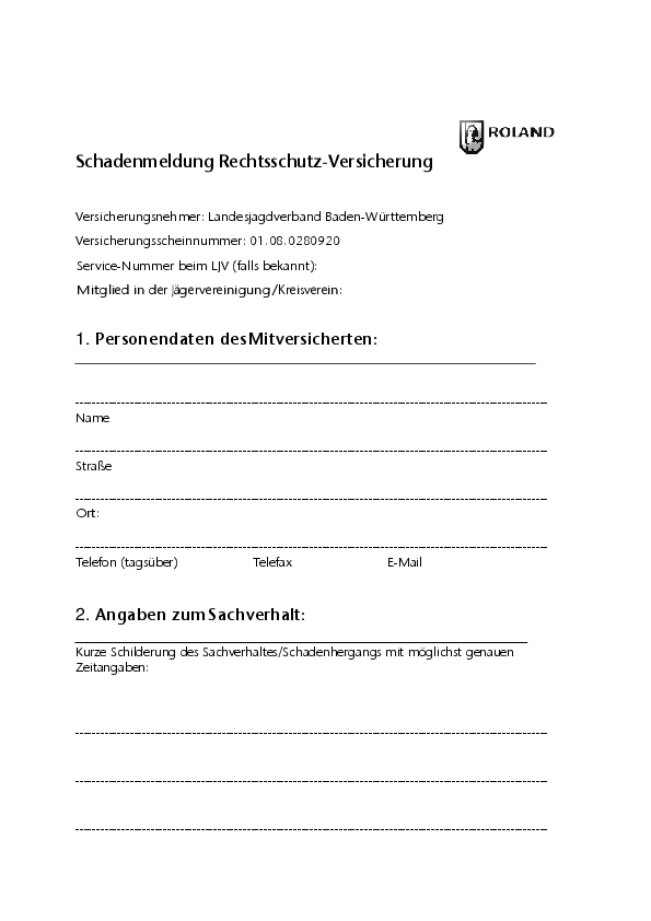 Schadensmeldung Rechtsschutz >> HIER KLICKEN ! pdf-preview